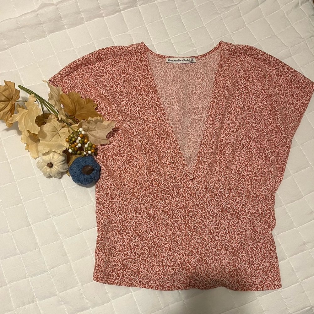 Abercrombie & Fitch Red Blouse